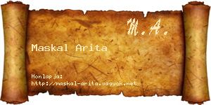 Maskal Arita névjegykártya
